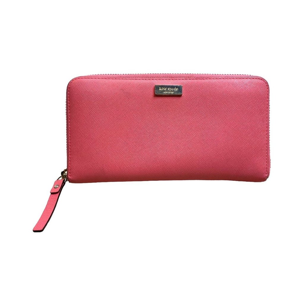 Kate Spade New York Saffiano Leather Zip Around Accordion Phone Wallet Pink